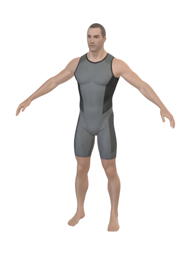 Shepard - Armorset 3D model, vytvořený pomocí AI