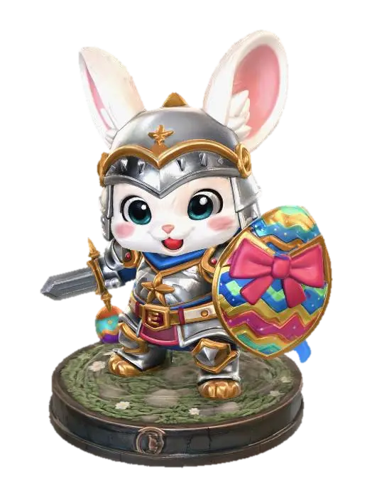 3D model for Easter Knight Bunny #EasterEgg2026#