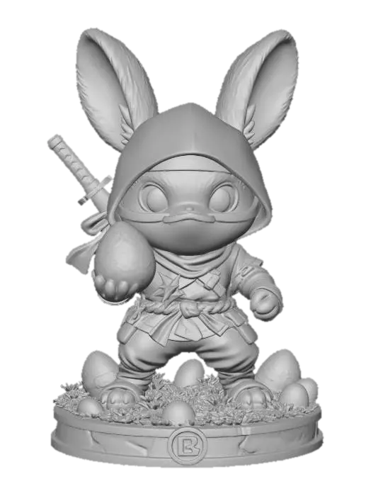 3D model for Ninja Bunny with Easter Egg #EasterEgg2026#