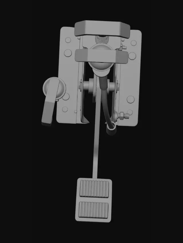 3D model for Car Pedal Assembly