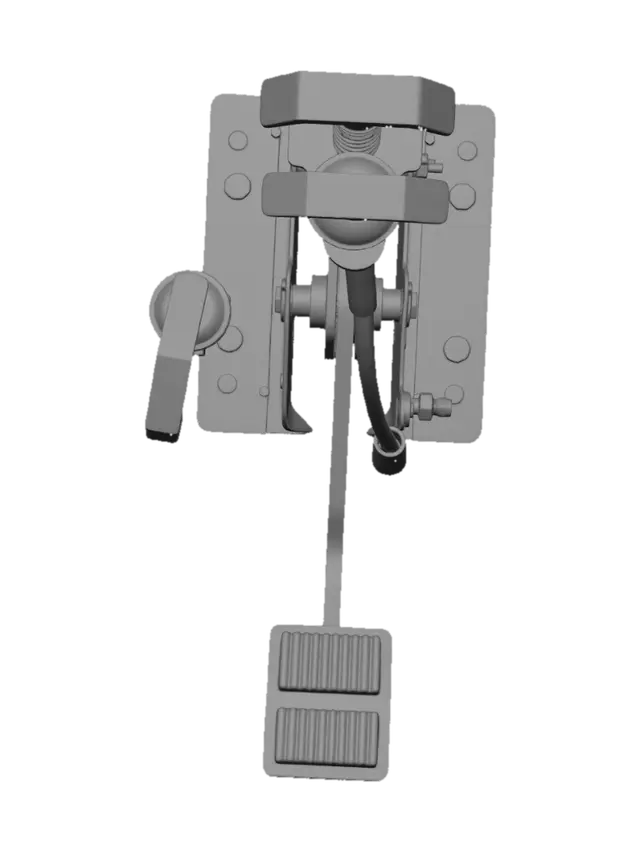 3D model for Car Pedal Assembly