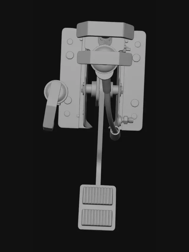 3D model for Car Pedal Assembly