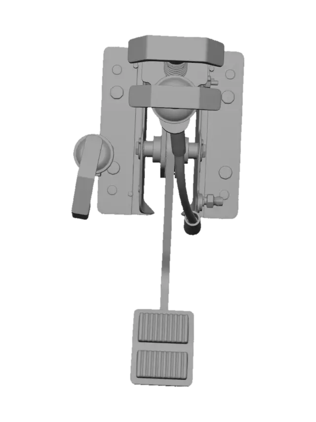 3D model for Car Pedal Assembly