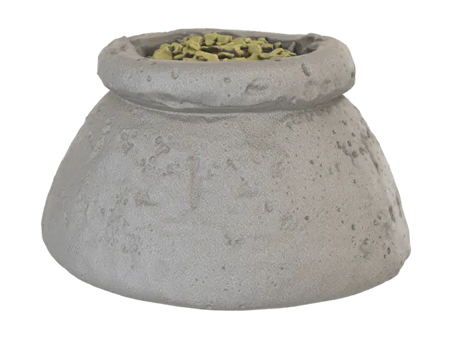 scythe food sack 3d tabletop game resource - Corn 3D model, vytvořený pomocí AI