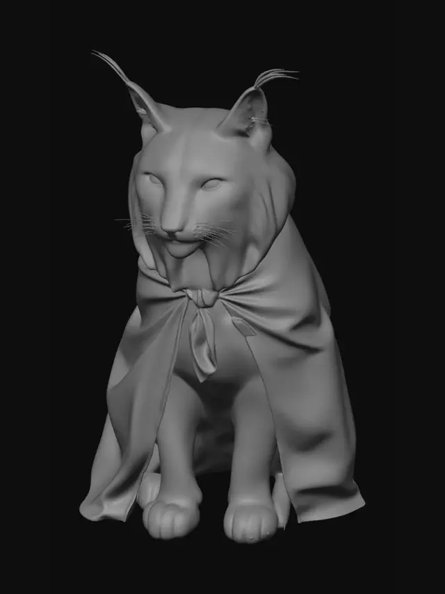 3D model for Lynx in a Spanish Cape