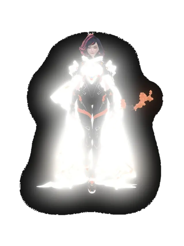 Modello 3D Emberbound Valkyrie, generato dall’IA