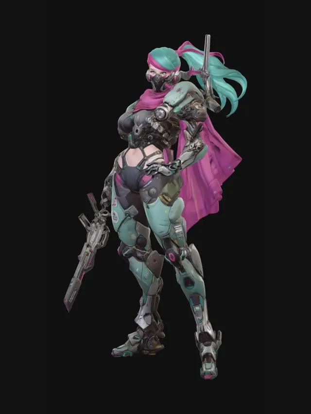 3D model for Neon Valkyrie