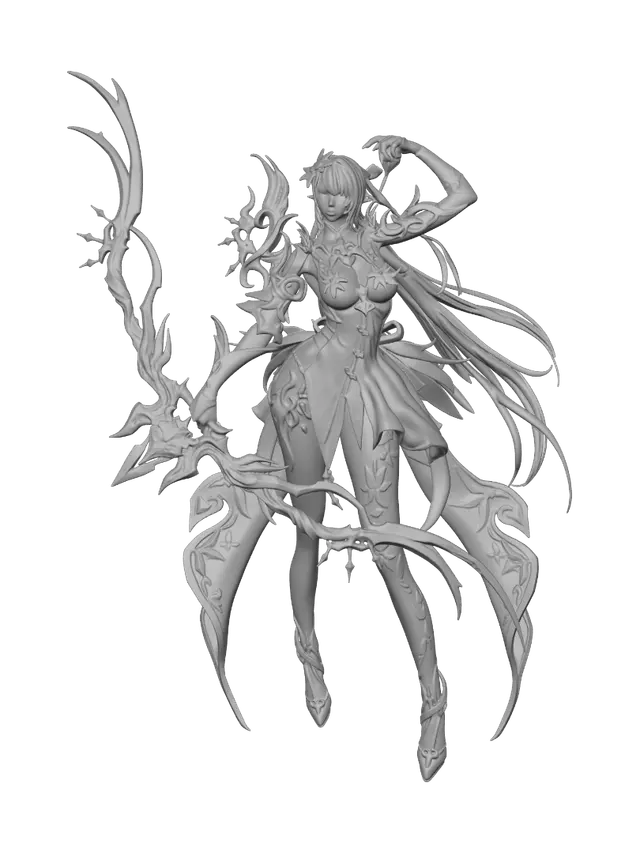 3D model for Celestial Blossom Archer