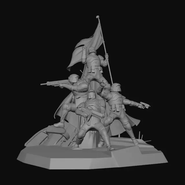 3D model for Flagbearers of the Neon Sphere