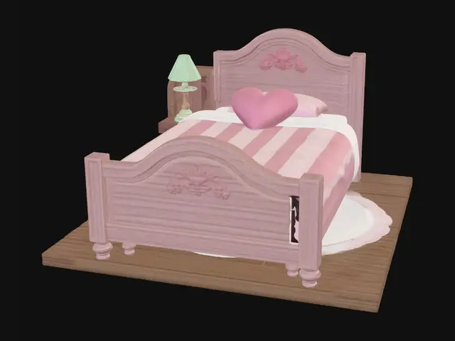 3D model for Pink Striped Dream Bed