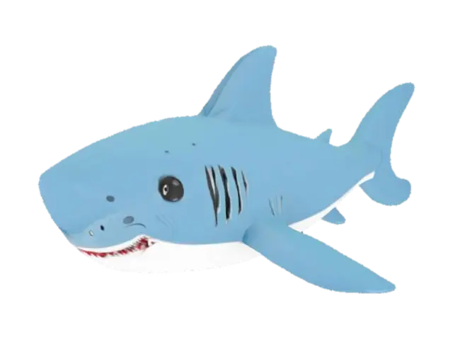 shark from ikea - Popular 3D model, vytvořený pomocí AI