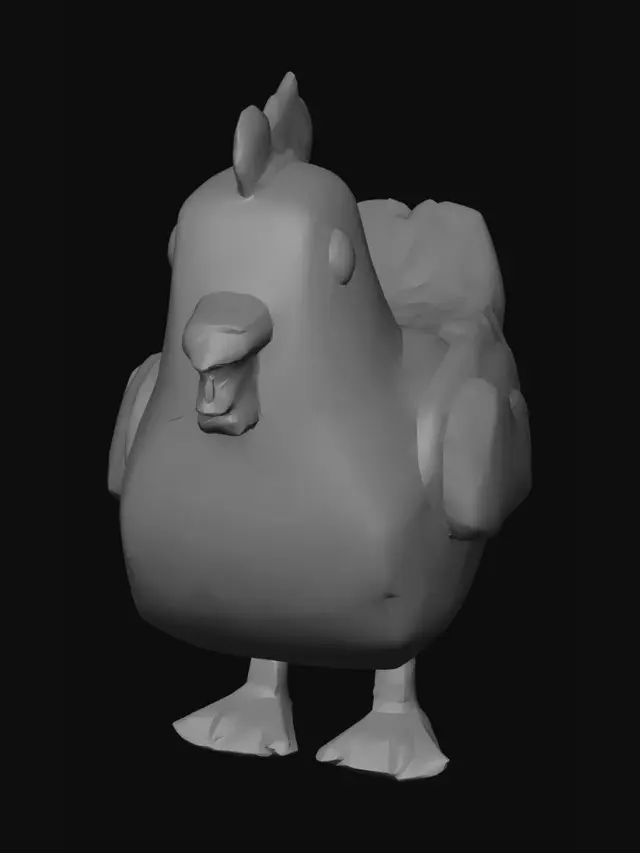 3D model for Snowy Clucker