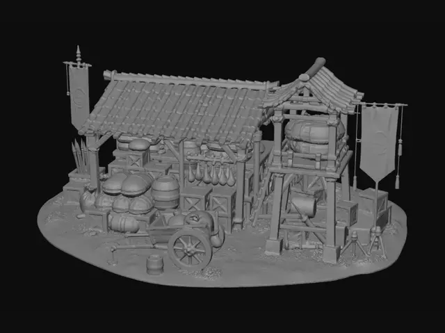 3D model for Timber Market Keep