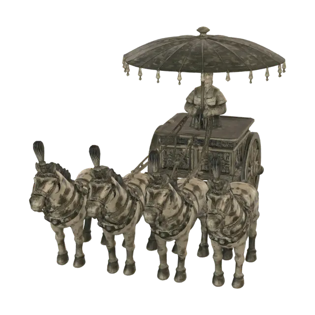 3D model for Royal Four-Horse Chariot