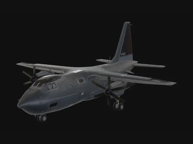 3D model for Ultra realistic C-130 Hercules military cargo aircraft for AAA games, massive propeller engines, detailed cargo fuselage, realistic landing gear, military aviation engineering, detailed wing structure, realistic cockpit canopy, precision panel lines, metallic hard surface, photorealistic reflections, realistic exhausts, cinematic military aircraft design, Unreal Engine 5 style, no cartoon, no low poly