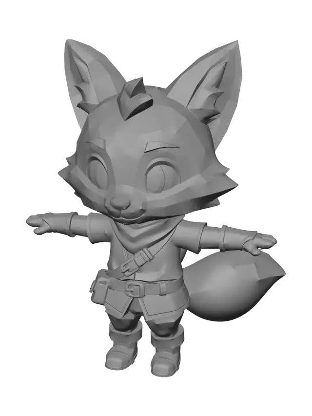 3D model for Finn the Fox Ranger