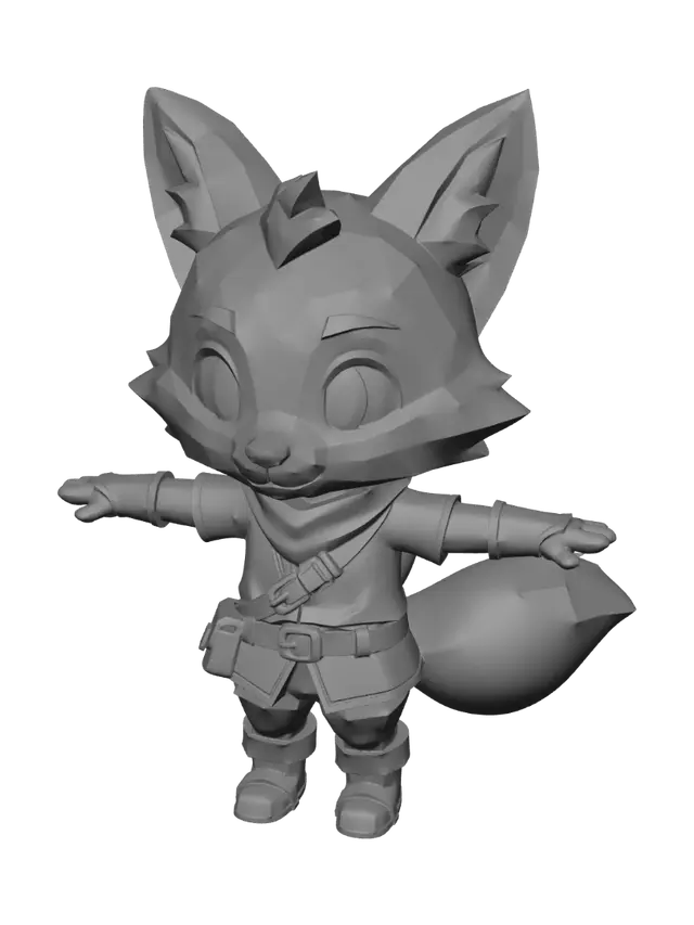 3D model for Finn the Fox Ranger