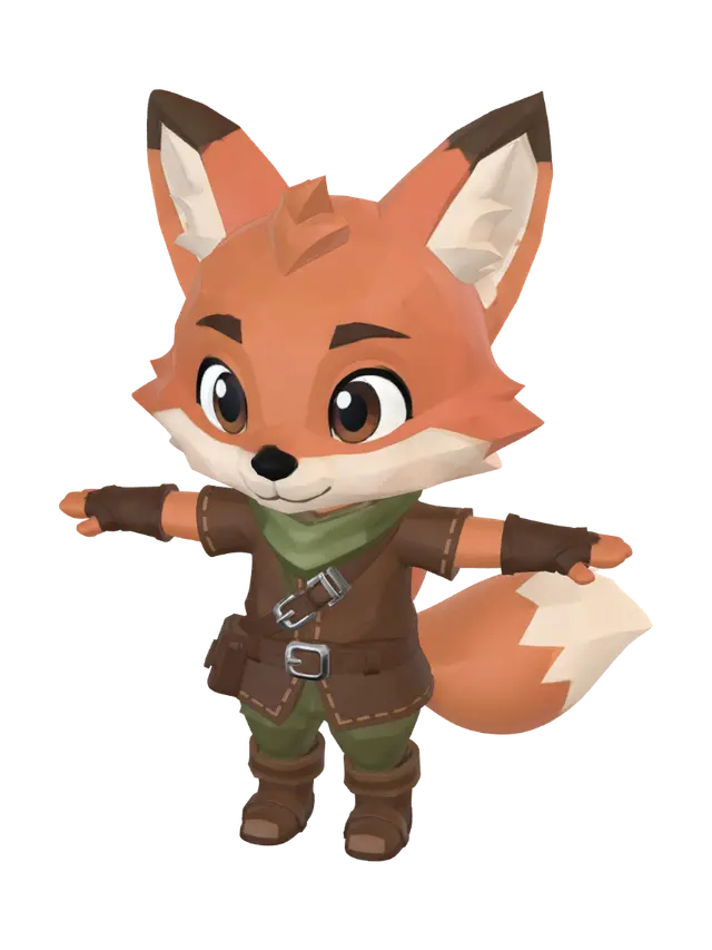 3D model for Finn the Fox Ranger