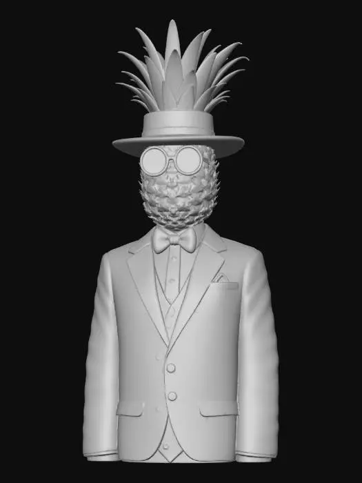 3D model for Dapper Pineapple in Paradise