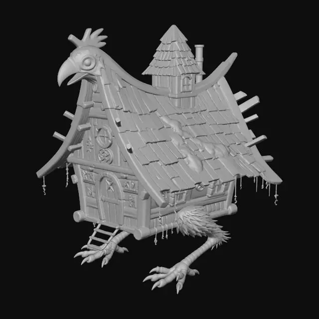 3D model for Baba Yaga's Hut