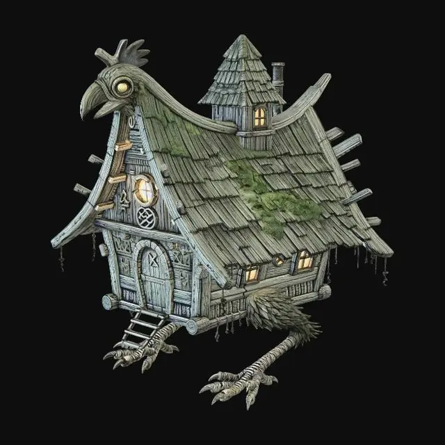 3D model for Baba Yaga's Hut