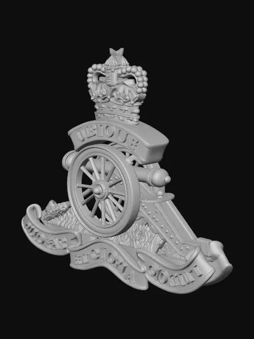 3D model for Royal Artillery Crest