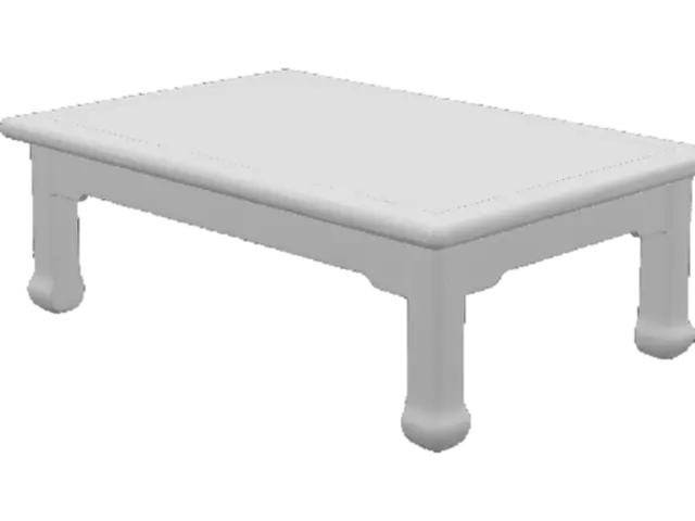 3D model for Edō Wooden Table Elegance
