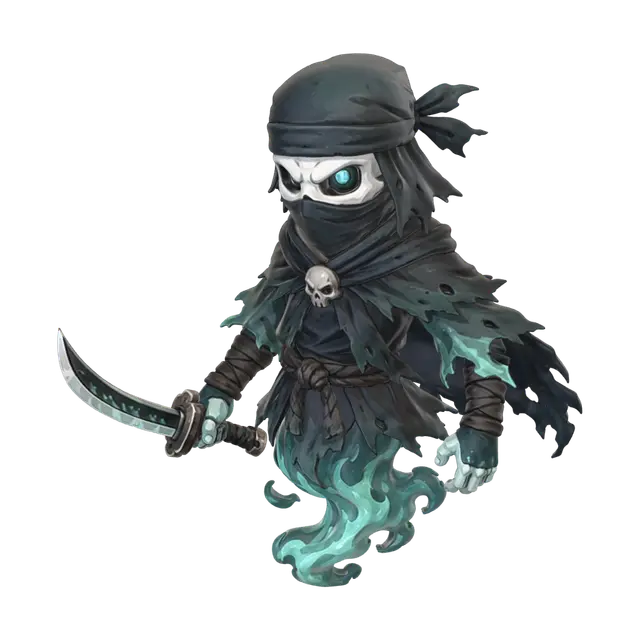 3D model for Cyan Flame Wraith