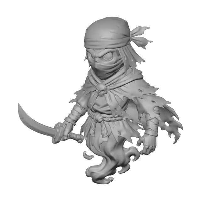 3D model for Cyan Flame Wraith