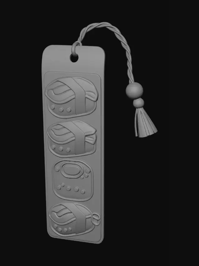3D model for Kawaii Sushi Bookmark
