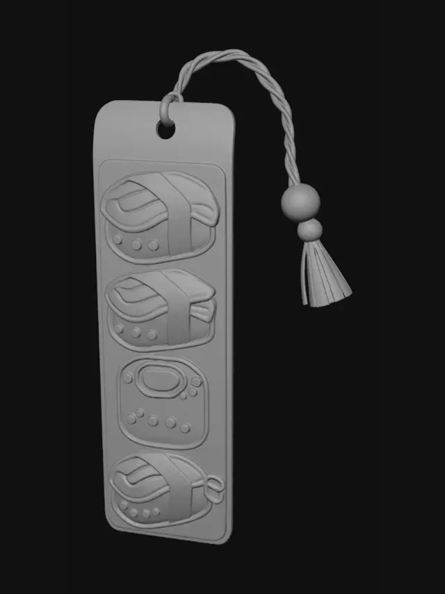 3D model for Kawaii Sushi Bookmark