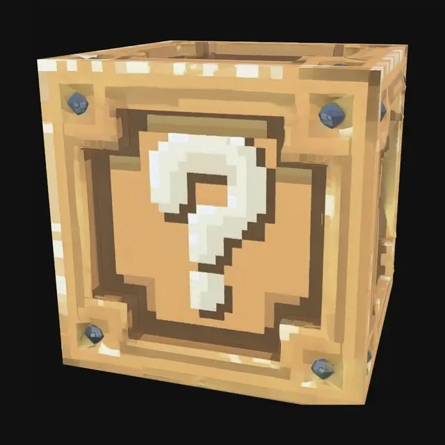 3D model for Golden Question Block