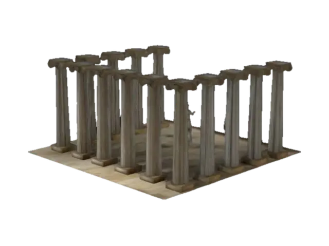 SOCRATE,PLATONE,ARISTOTELE - Gentileschi 3D model, vytvořený pomocí AI
