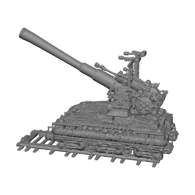 3D model for Gustav Gun
