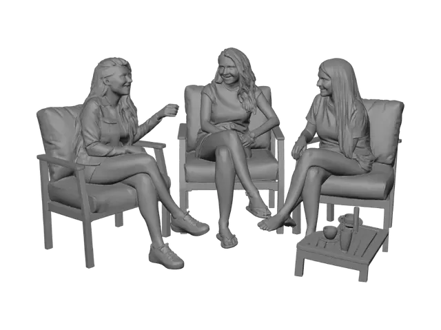 3D model for Sunlit Patio Hangout