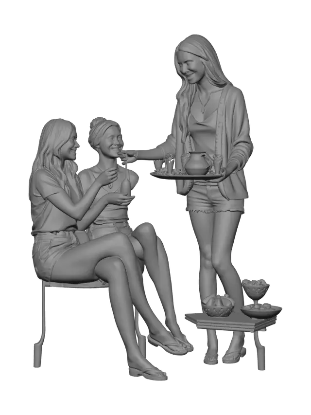 3D model for Cozy Tea Party at Home