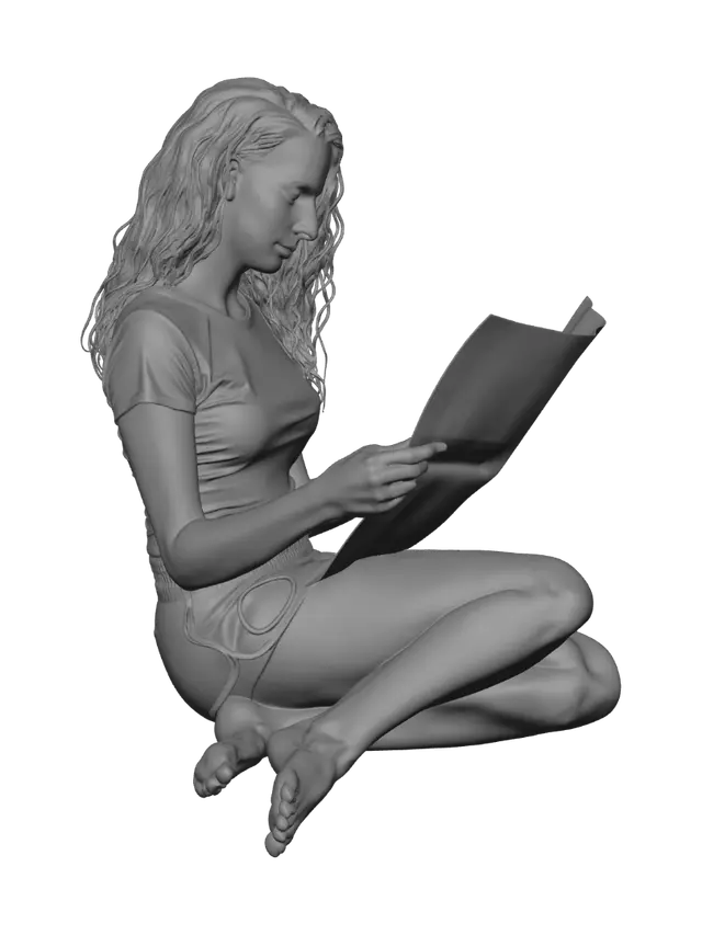 3D model for Silent Newspaper Moment