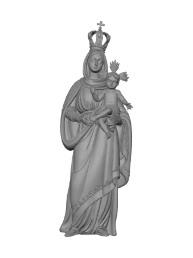 3D model for Madonna and Child with Crown