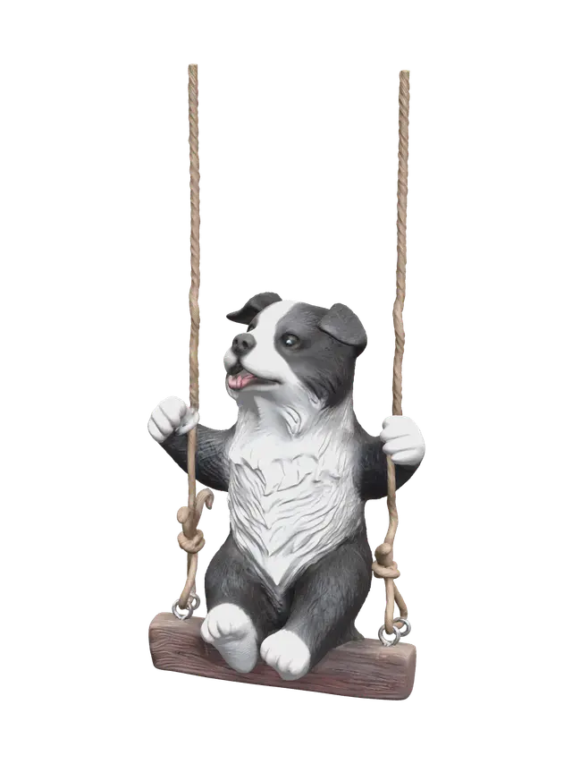Modern Border Collie - Mutt 3D model, vytvořený pomocí AI