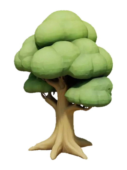 Whimsical Tree - Stylized 的 AI 生成 3D 模型