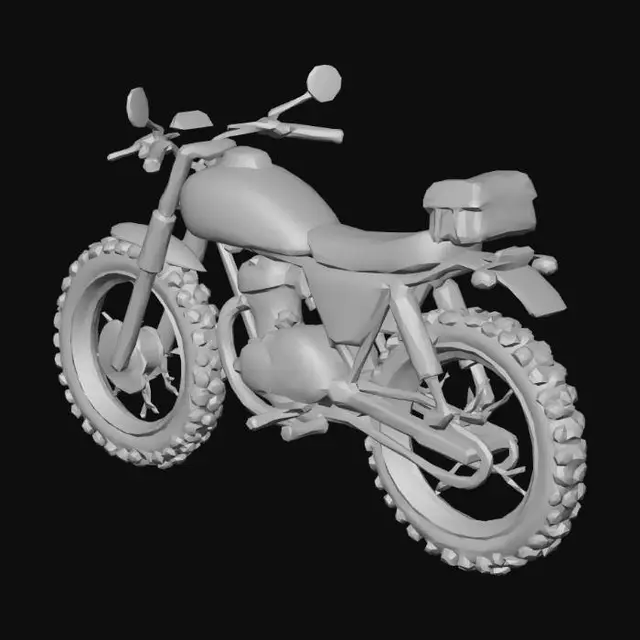 3D model for Rural motorbike