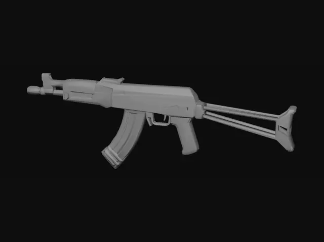 3D model for Iranian Kalashnikov with Folding Stock