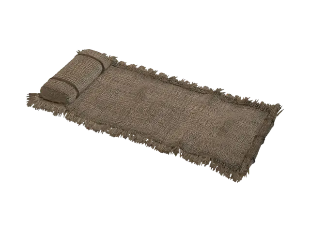 3D model for Natural Jute Runner Rug with Fringe
