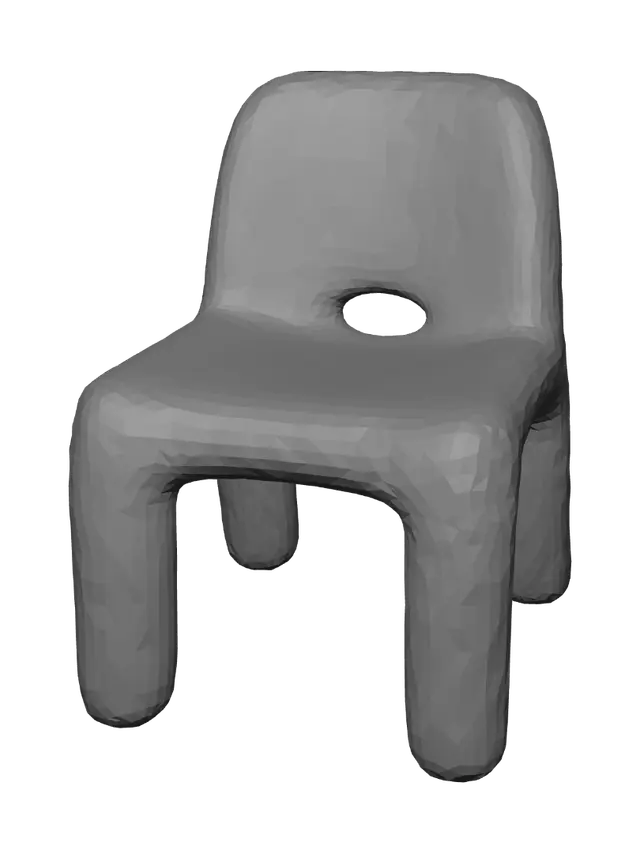 3D model for Blue Speckled Chair
