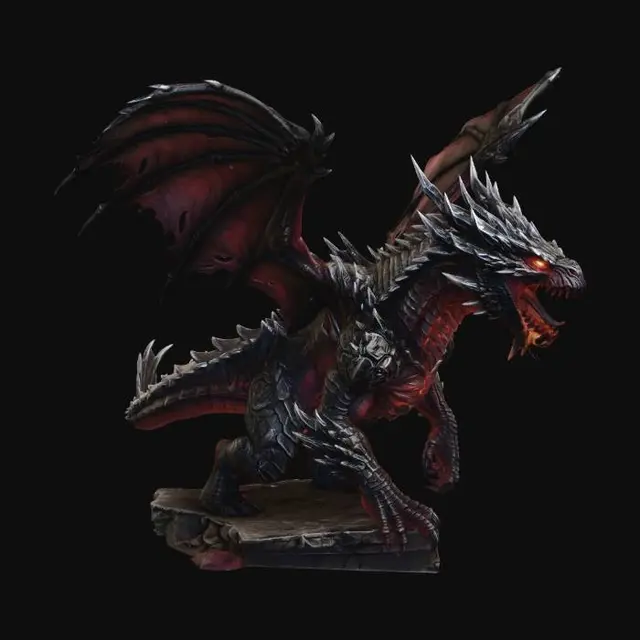 3D model for Dragon of the Ashen Ruins