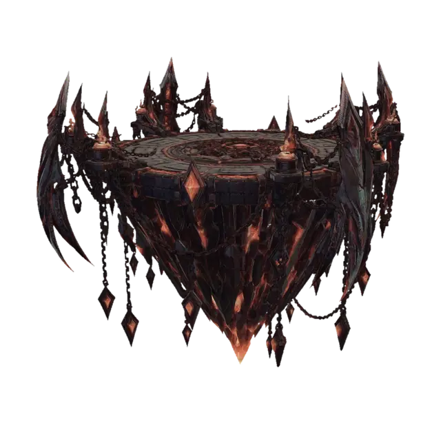 Infernal Platform - Hell 3D model, vytvořený pomocí AI