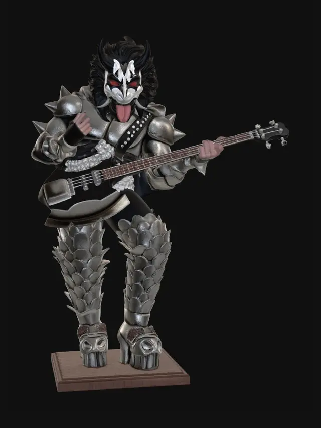 3D model for standing guitar player