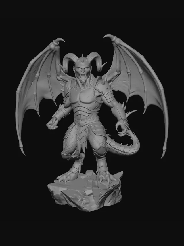 3D model for dragon warrior