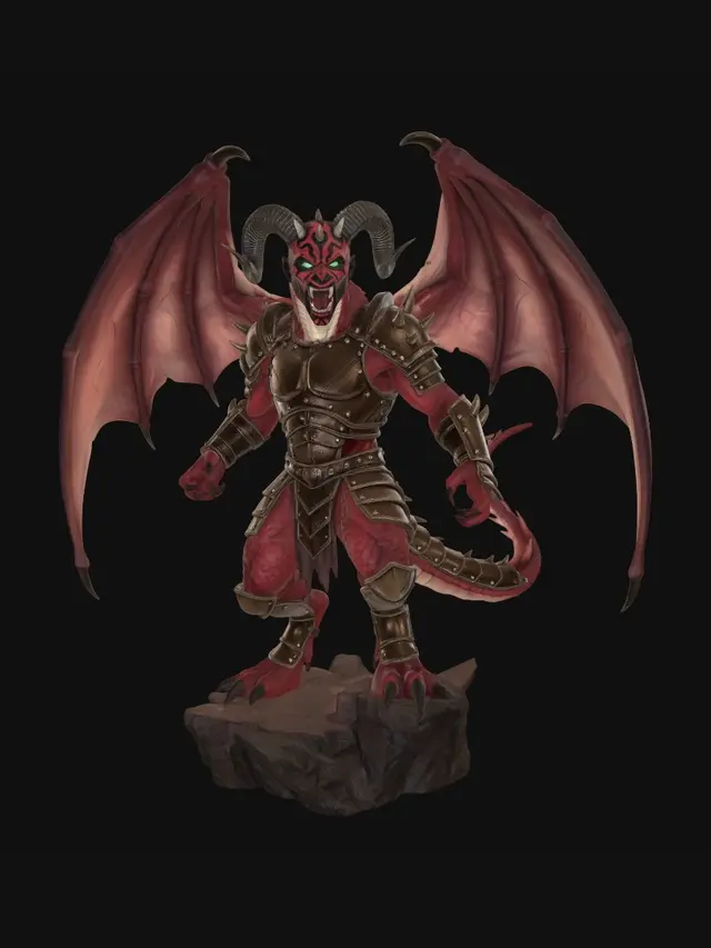 3D model for dragon warrior