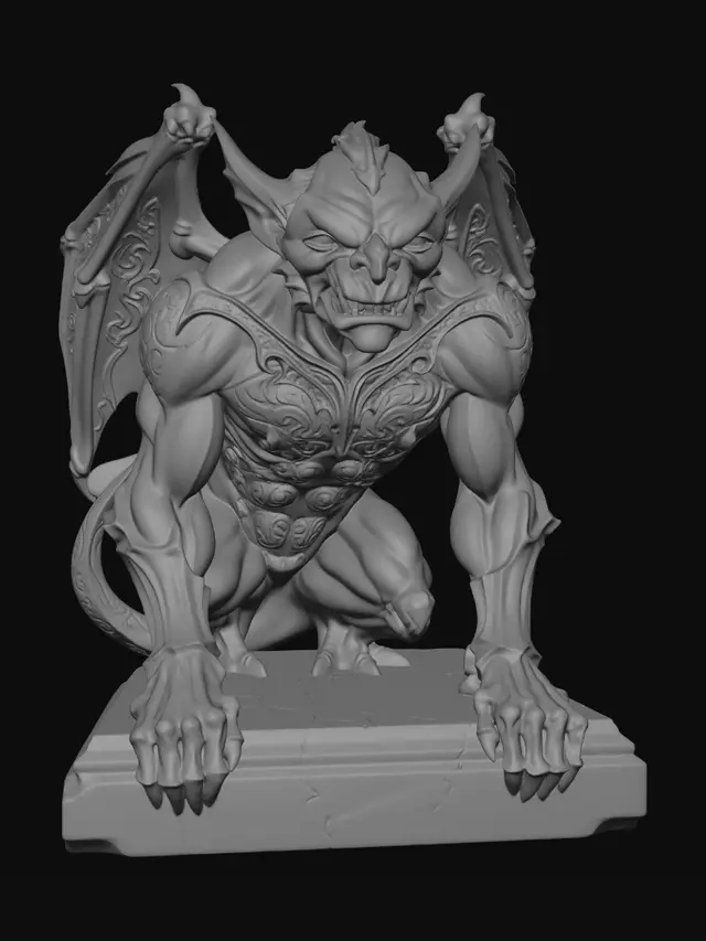 3D model for Violet Runic Gargoyle